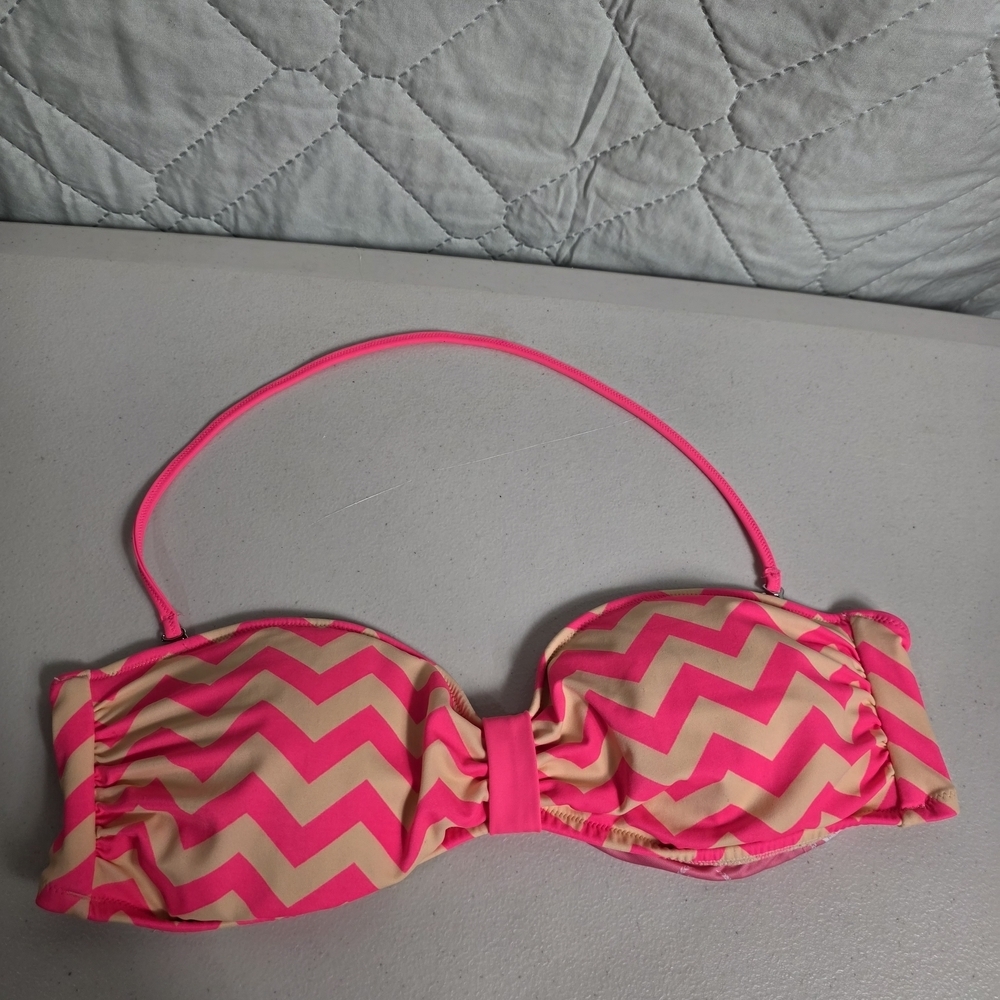 Pink by Victoria’s Secret Bandeau Bikini Top Sz L